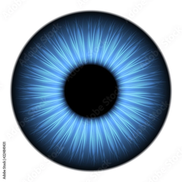 Fototapeta Blue eye texture for 3d modeling