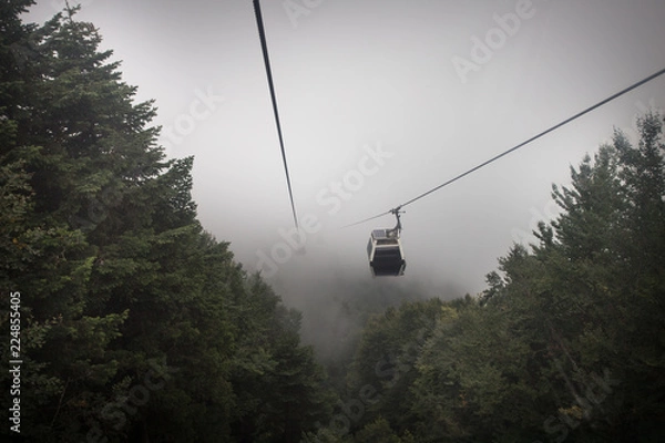 Obraz Go up with cable car 