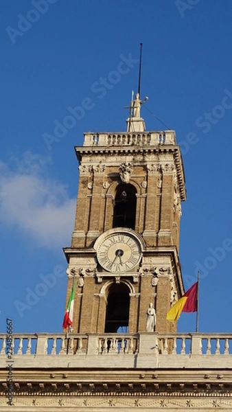Fototapeta clock tower siena