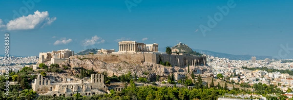 Obraz The Parthenon, Acropolis and modern Athens
