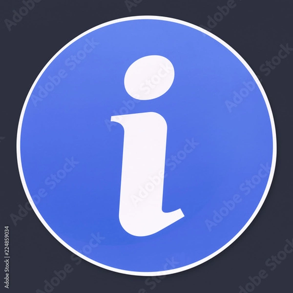 Fototapeta Round circle Information icon vector illustration