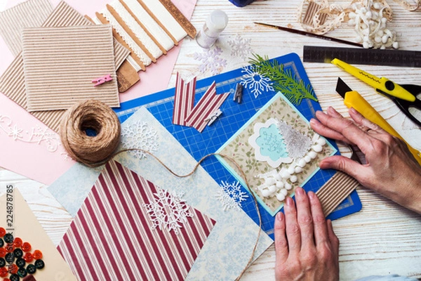 Obraz Noworoczne scrapbooking