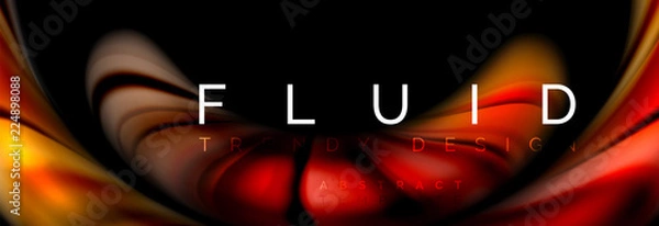 Fototapeta Fluid color motion concept