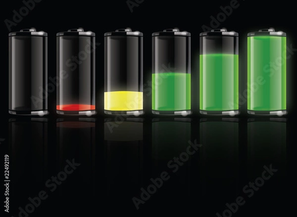 Fototapeta Battery set-vector