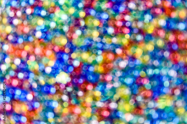 Fototapeta Blurred and abstract multicolored pattern. Bokeh background