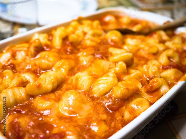 Obraz gnocchi z piekarnika
