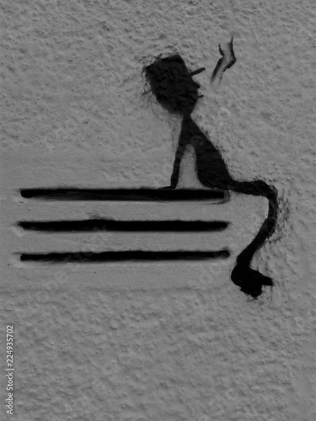 Obraz Feuerwehr schwarz-weiss