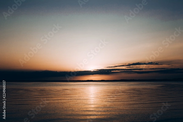 Fototapeta stunning summer sunset