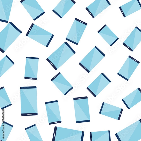 Fototapeta smartphone device pattern background