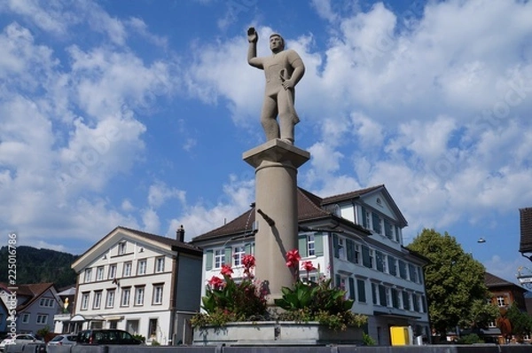 Obraz ランツゲマインデ広場（スイス・アッペンツェル）