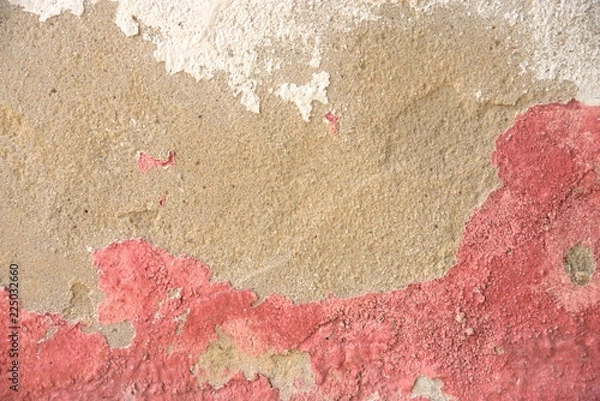 Obraz red color on cement texture and background