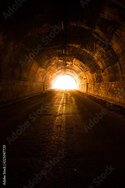Fototapeta The light at the end of the tunnel