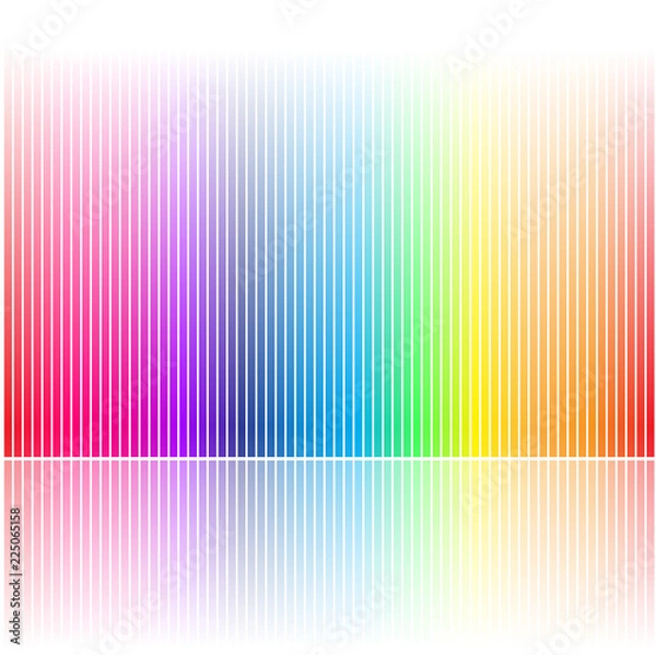 Fototapeta Abstract Rainbow Colored Bars Vector Illustration