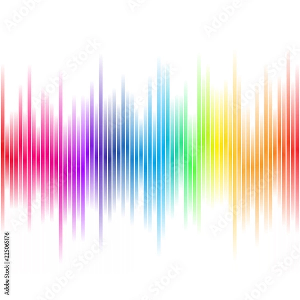 Obraz Abstract Rainbow Colored Bars Vector Illustration