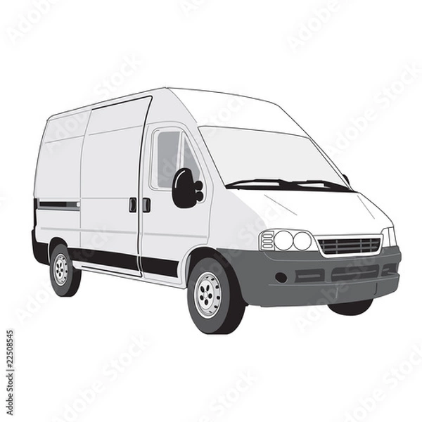 Fototapeta Pickup Truck Vector - Wektor