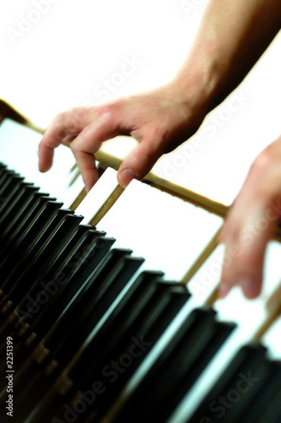 Obraz hands on a piano