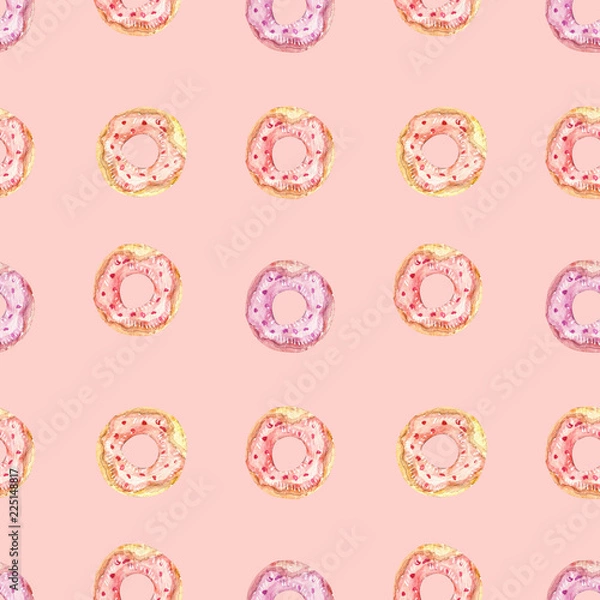 Fototapeta Seamless pattern donut