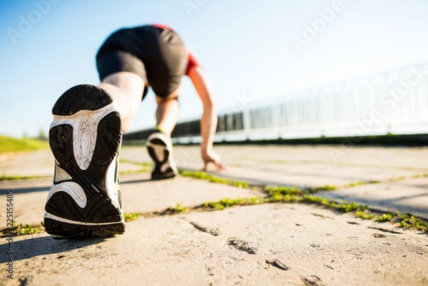 Obraz Marathon shoe. Outdoor workout.