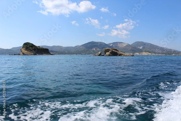 Fototapeta rock in the sea zakynthos 