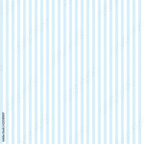 Obraz Seamless vertical stripe pattern, blue pastel pale colors. Vector abstract background, design for fabric, textile, fashion, wedding design, pillow case, gift wrapping paper; web.