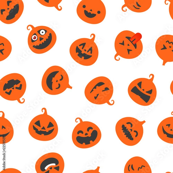 Fototapeta Happy Halloween seamless vector pattern