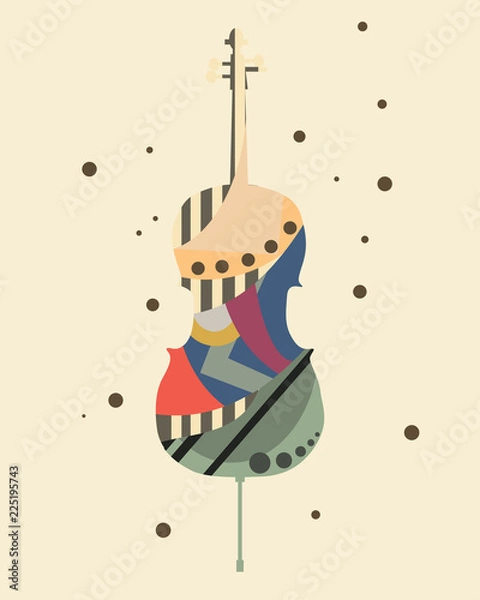 Fototapeta music art background vector illustration 