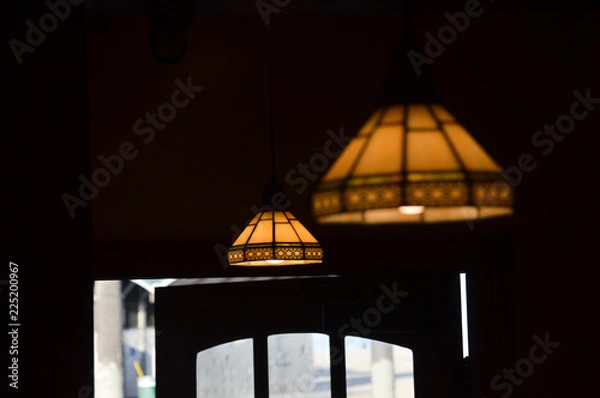 Obraz lamps on the ceiling