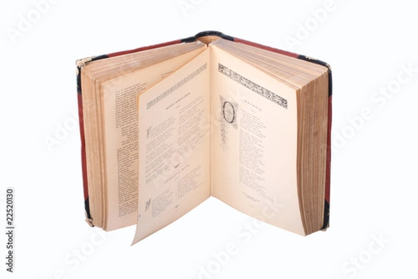 Fototapeta old book open