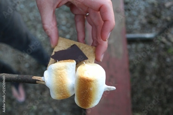 Fototapeta S'more making