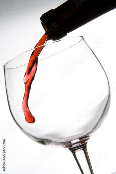 Obraz red wine penetration