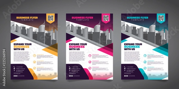 Fototapeta Business Brochure Flyer Design Layout Template - Vector Eps10.
