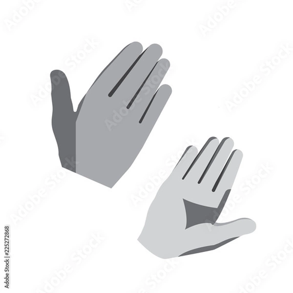 Obraz MTB gloves mockup