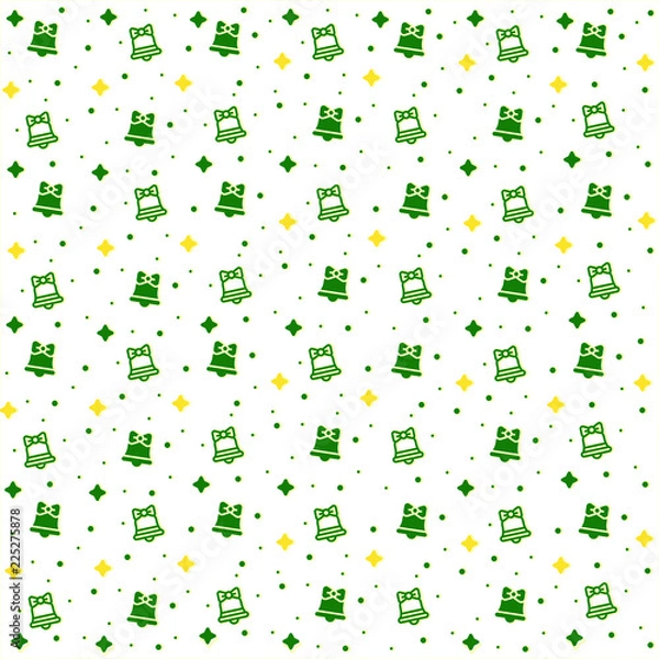 Fototapeta Winter seamless pattern background vector illustration