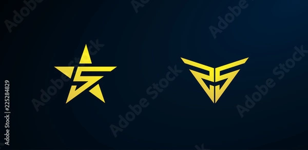 Obraz S star logo icon