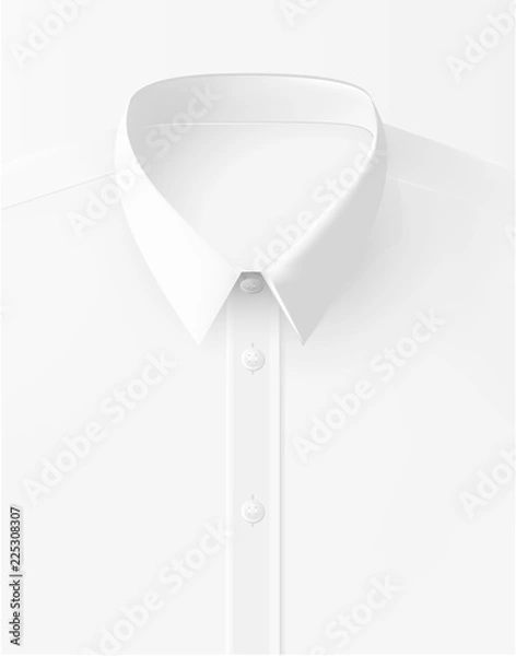 Obraz Vector Shirt Folded Isolated White