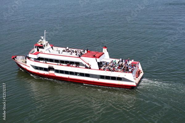 Obraz ferry in the harbor