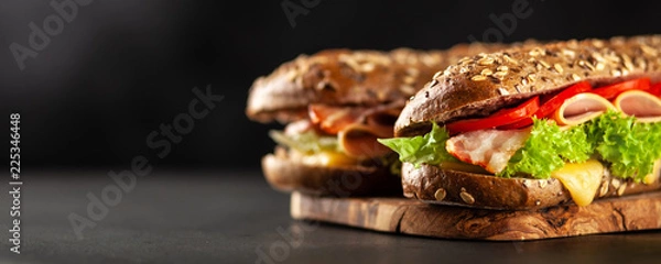 Obraz Klasyczne kanapki BLT
