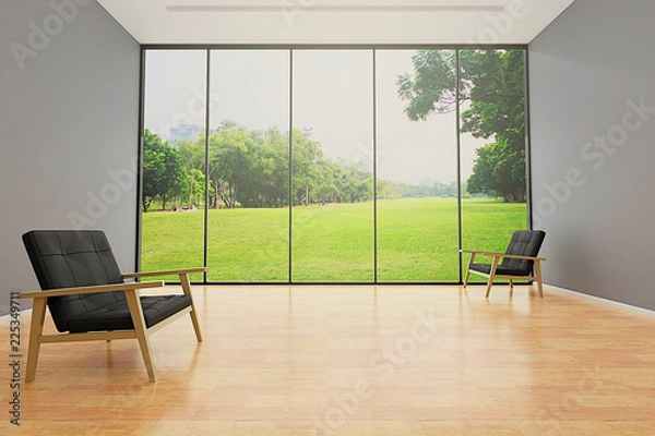 Obraz living room design interior 3d rendering
