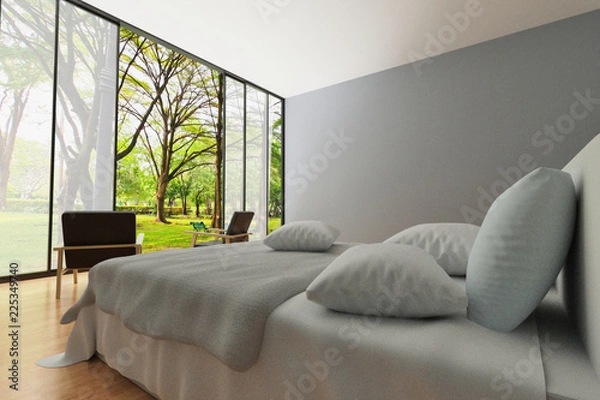 Obraz living room design interior 3d rendering
