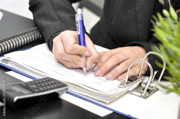 Obraz Schriftkram erledigen