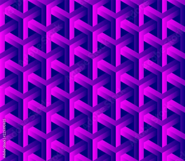 Fototapeta abstract 3d seamless geometric pattern