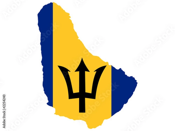 Obraz mapa Barbadosu