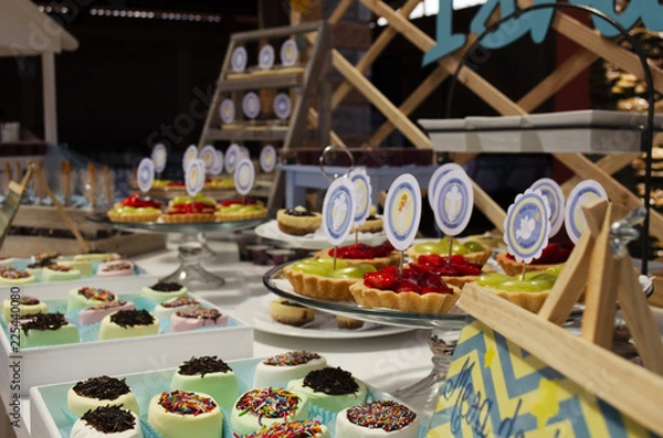 Fototapeta Mesa de postres