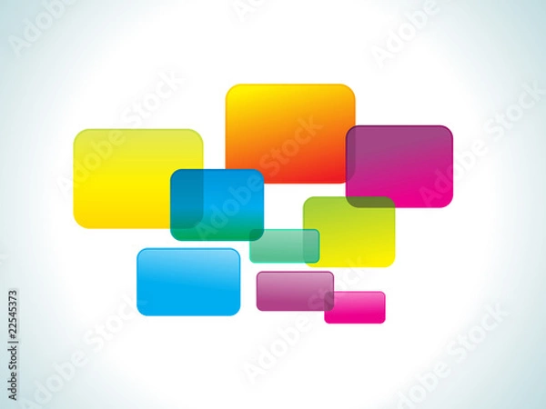 Obraz abstract colorful rainbow rectangles