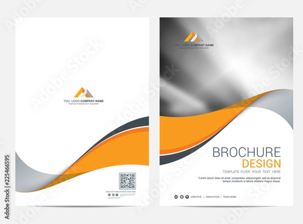 Obraz Brochure template flyer design vector background