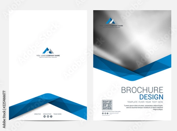 Obraz Brochure template flyer design vector background