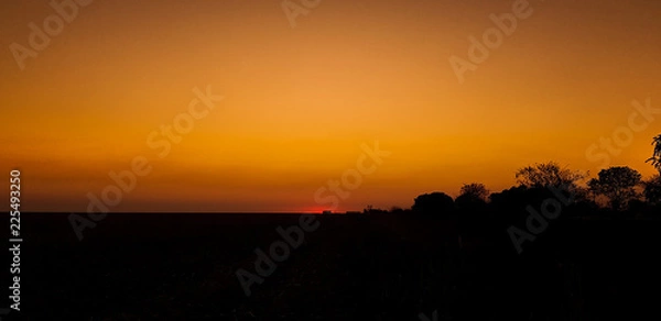 Fototapeta sunset in mountains
