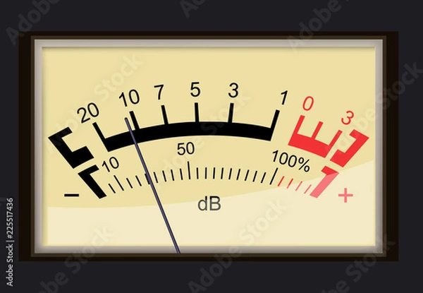 Fototapeta Wskaźnik decybeli