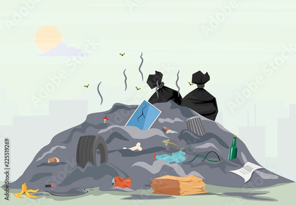 Fototapeta Garbage pile