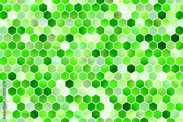 Fototapeta Colorful pattern hexagon strip, background or texture for design.